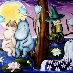 Пазл: Муми-тролли