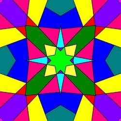 Пазл: Цветная геометрия 
