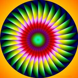 Пазл: Фрактальное колесо
