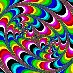 Пазл: Цветная спираль