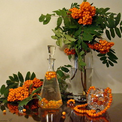 Пазл: Рябиновые бусы