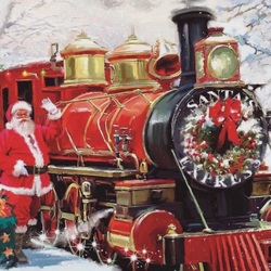 Пазл: Санта-экспресс