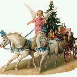 Пазл: Ангел с подарками