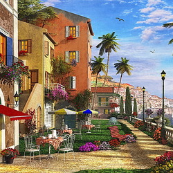 Пазл: Ресторанчик на берегу моря