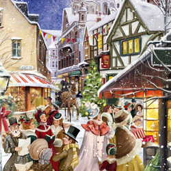 Пазл: Праздник на улице Санты