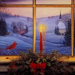 Пазл: Рождественское окно