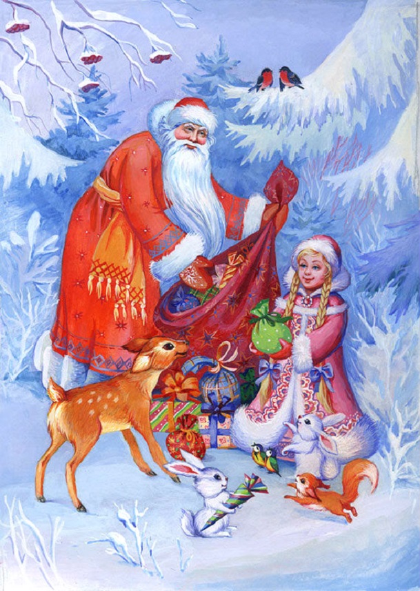 Старый новогодние сказки. Новогодние иллюстрации. Дед Мороз "сказочный". Новый год иллюстрации. Дед Мороз иллюстрация.