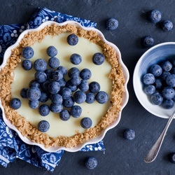 Пазл: Пирог с черникой