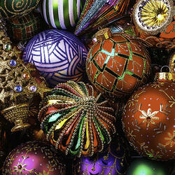 Пазл: Ёлочные украшения