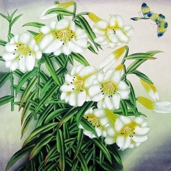 Пазл: Белые лилии