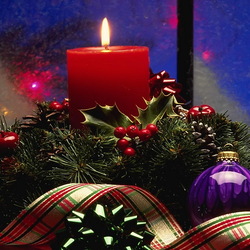 Пазл: Новогодние свечи