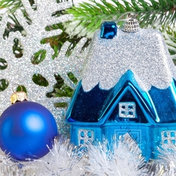 Пазл: Новогодние игрушки