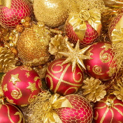 Пазл: Елочные украшения