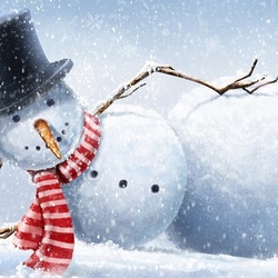 Пазл: Снеговик