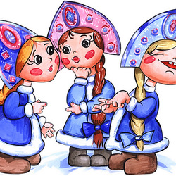 Пазл: Снегурочки