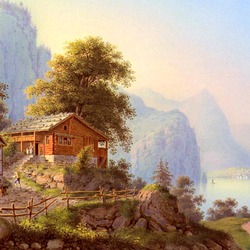 Пазл: Берег Женевского озера