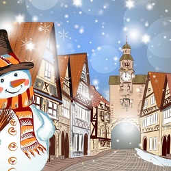 Пазл: Снеговик