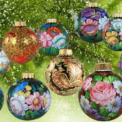 Пазл: Ёлочные шары