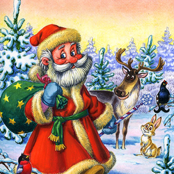 Пазл: Дедушка Мороз