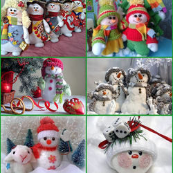 Пазл: Забавные снеговики