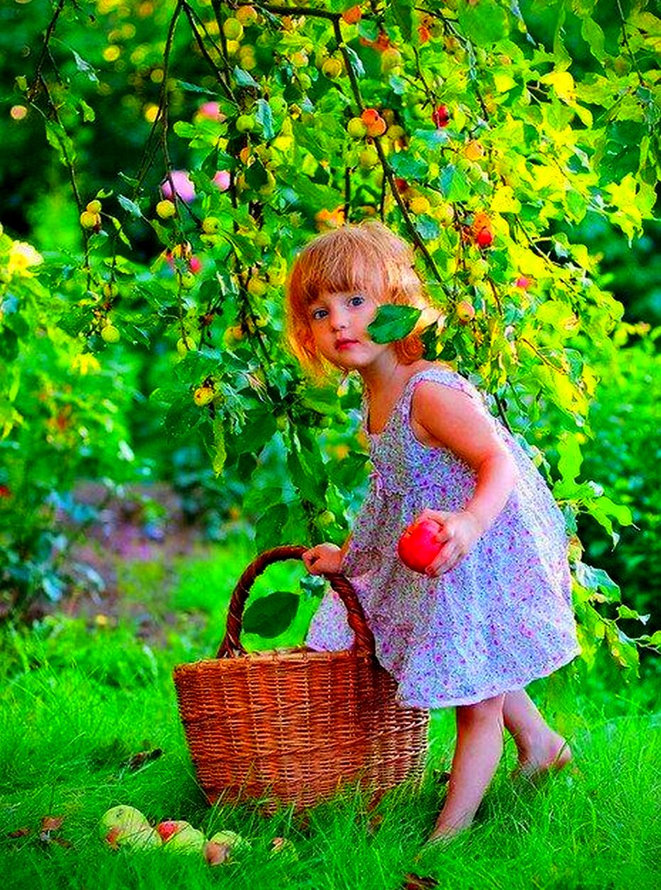 Девочка в саду
