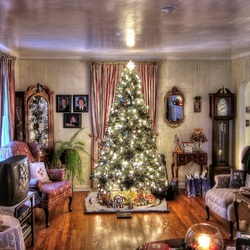 Пазл: Праздничный интерьер