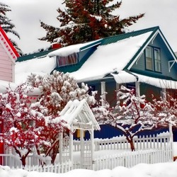 Пазл: Заснеженная улица