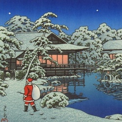 Пазл: Санта в Японии
