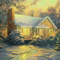 Пазл: Рождественский домик