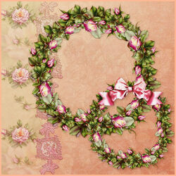 Пазл: Венки из атласных роз