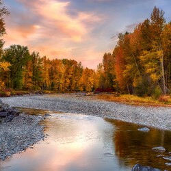Пазл: Осенний вечерок  