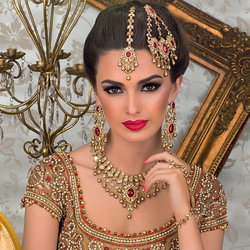 Пазл: Индийские красавицы и их украшения