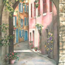 Пазл: Цветочный переулок