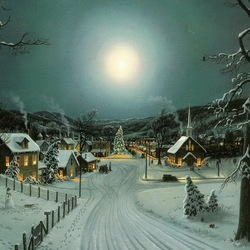 Пазл: Зимний вечер