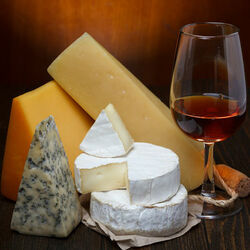 Пазл: Сыр и вино