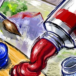 Пазл: Палитра художника