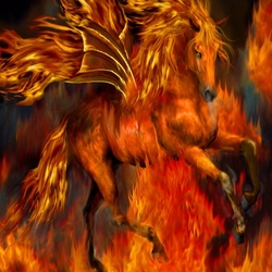 Пазл: Огненный конь