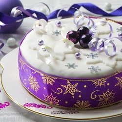 Пазл: Новогодний торт