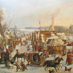 Пазл: Зимние гуляния