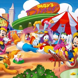 Пазл: В кафе Диснея