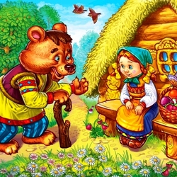 Пазл: Маша и медведь