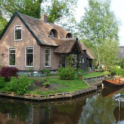 Пазл: Гитхорн (Giethoorn) - Голландская Венеция