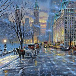 Пазл: Зимний вечер