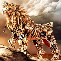 Пазл: Стальной лев