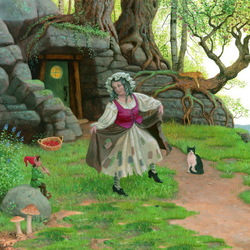 Пазл: Танцующая старушка