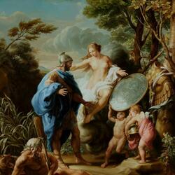 Пазл: Венера, дающая Энею броню, выкованную Вулканом