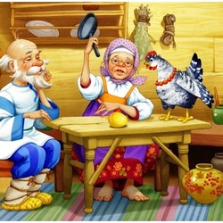 Пазл: Курочка-ряба