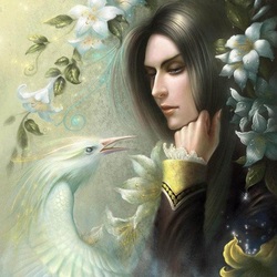 Пазл: Белая птица