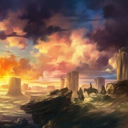 Пазл: Дорога на закате