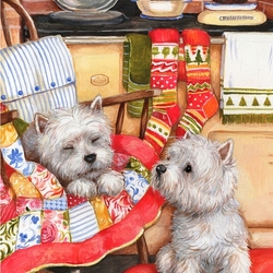 Пазл: Питомцы на кухне